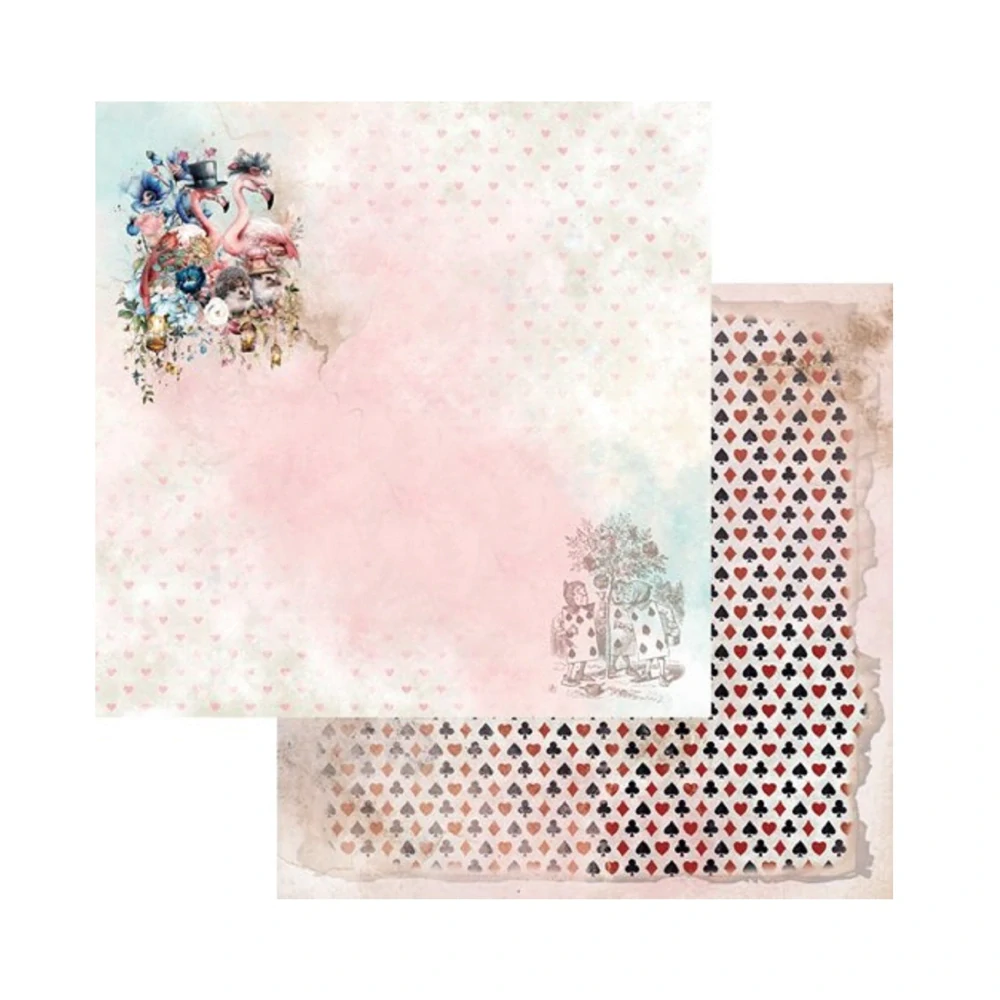 Alchemy of Art Scrapbook papier Enchanted World – Following Alice 8x8