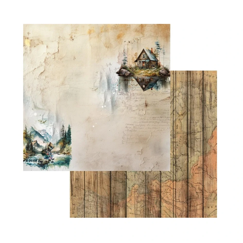 Alchemy of Art Scrapbook papier Whispers of the Mountains 8x8