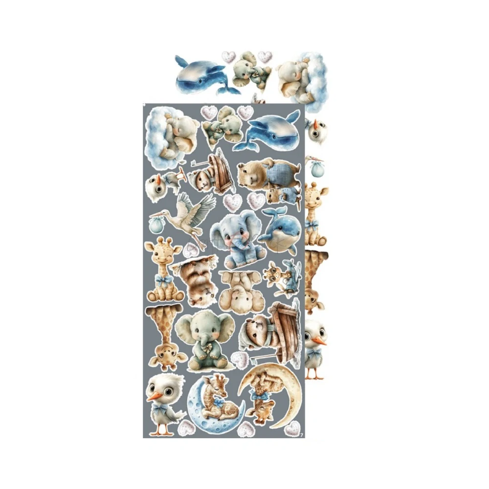 Craft O´ Clock Scrapbook papier - Baby Boy Universe 6x12 Mix