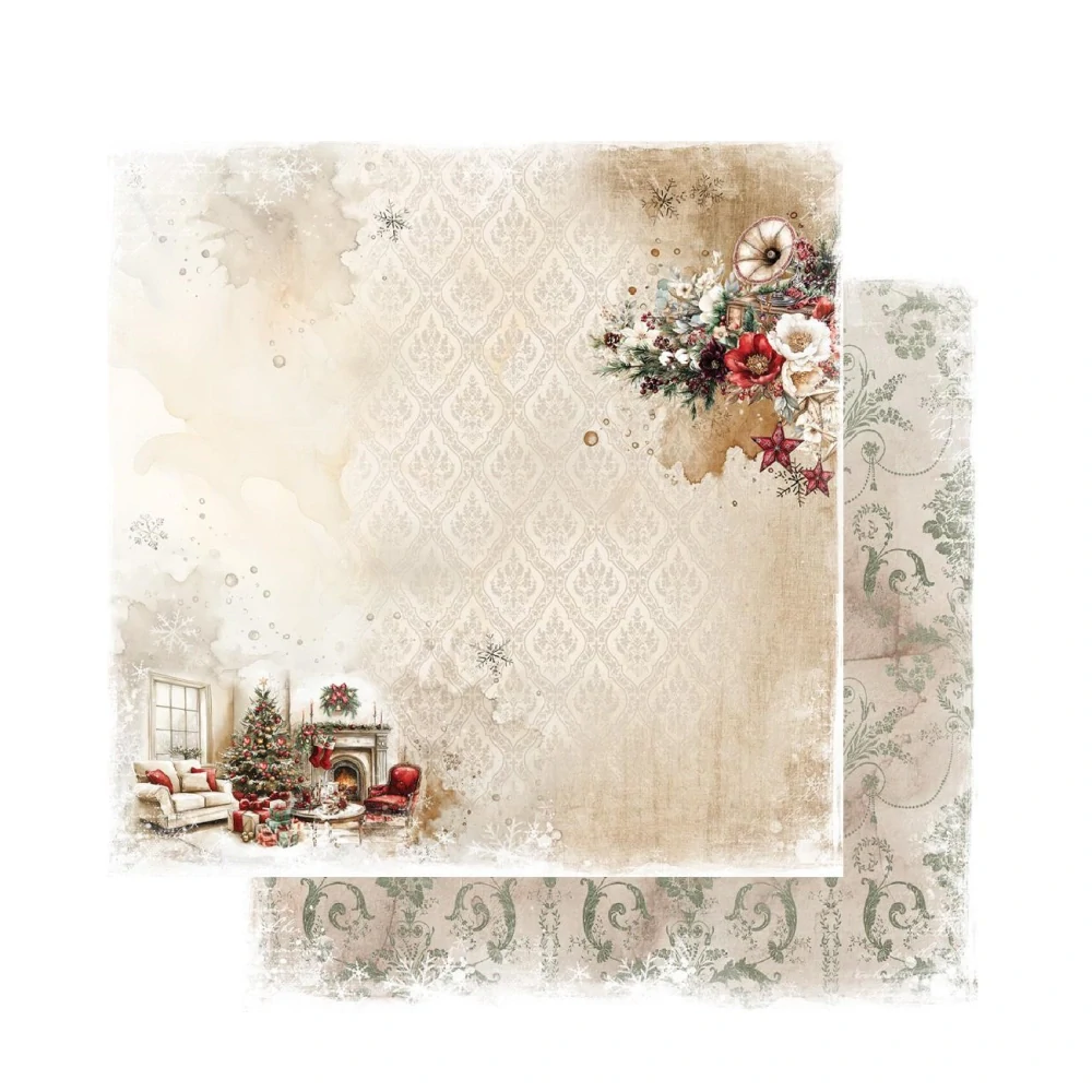 Alchemy of Art Scrapbook papier Wonderful Christmas Time 8x8