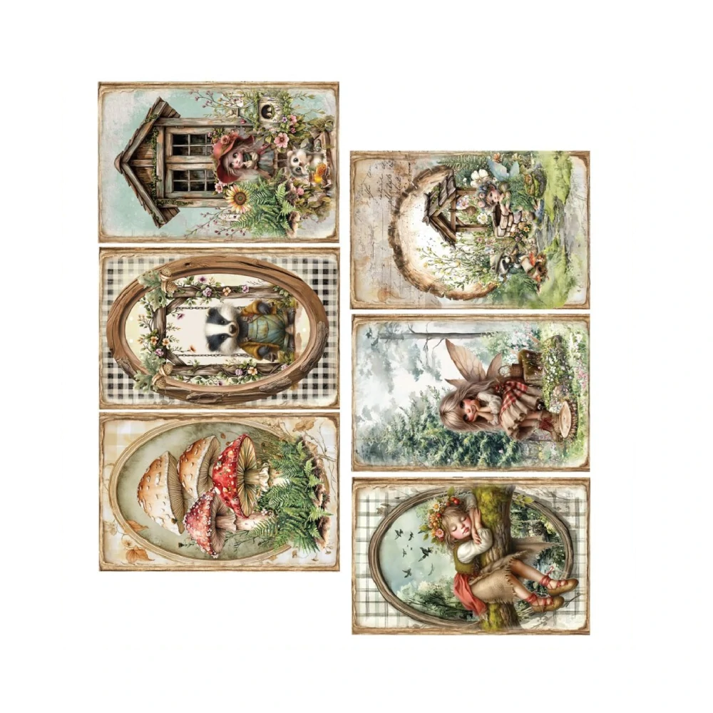 Alchemy of Art Scrapbook papier Friends of the Forest 6x12