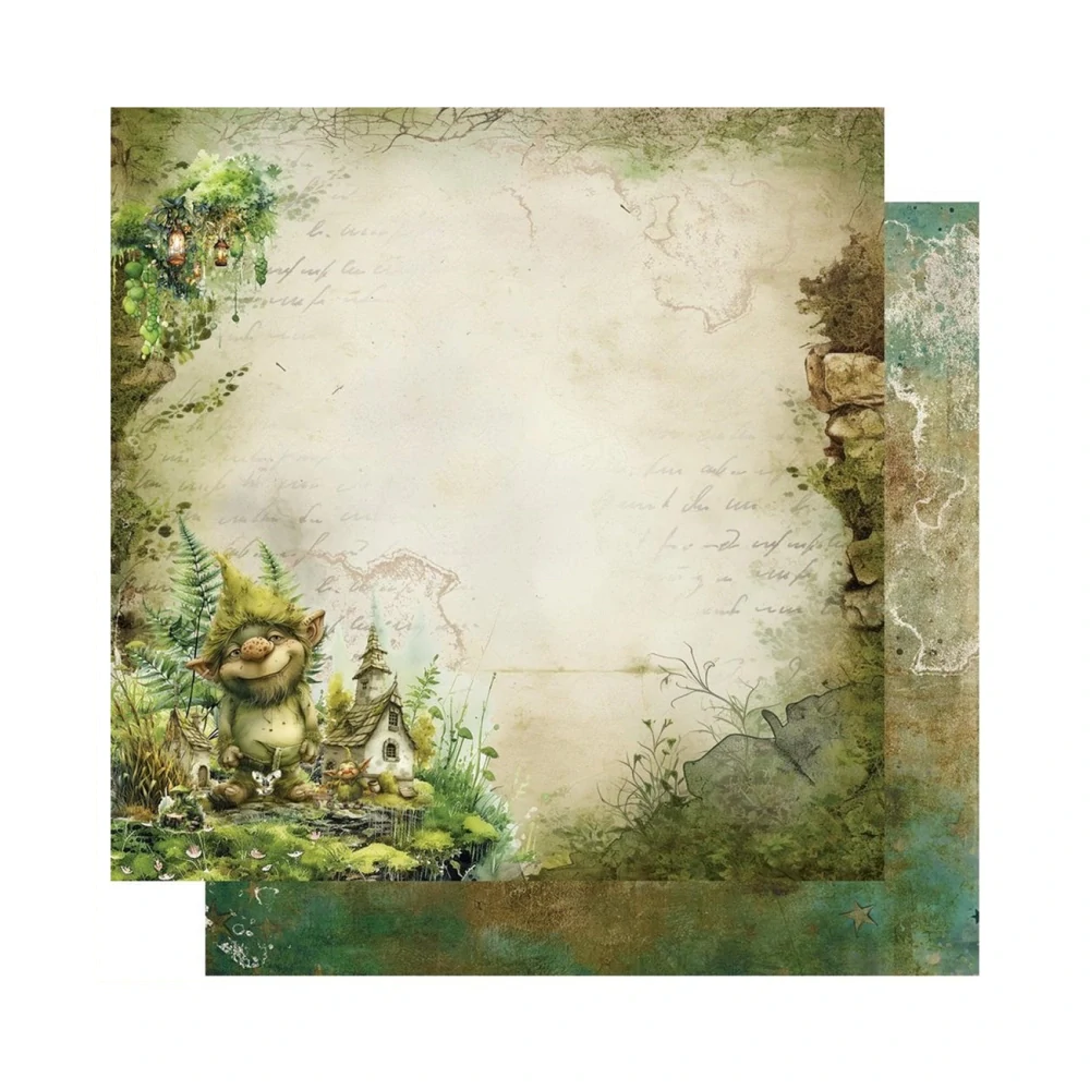Alchemy of Art Scrapbook papier Tales of Moss and Fern 12x12