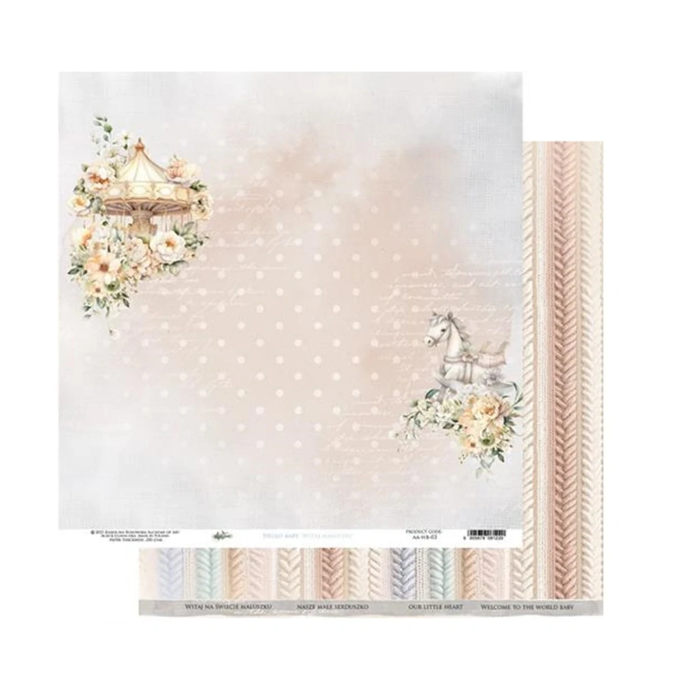 Alchemy of Art Scrapbook papier Hello Baby 8x8