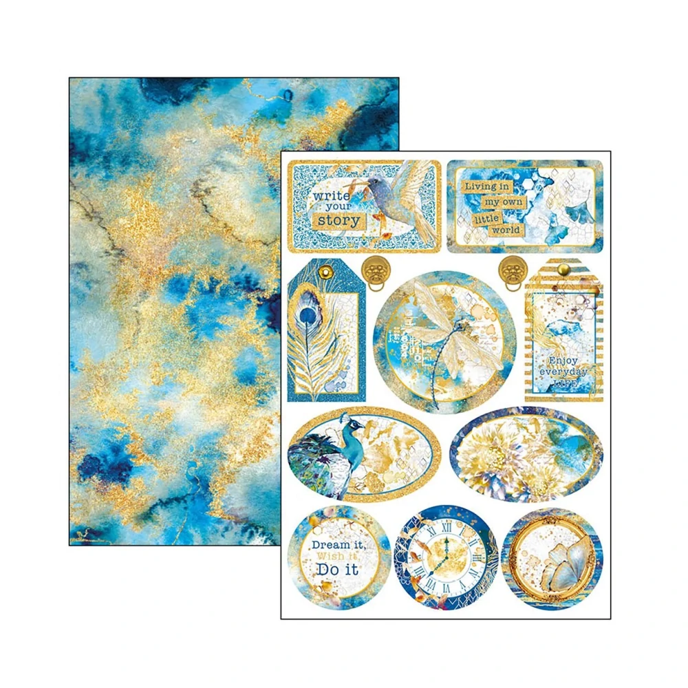 Ciao Bella Scrapbook papier Indigo A4