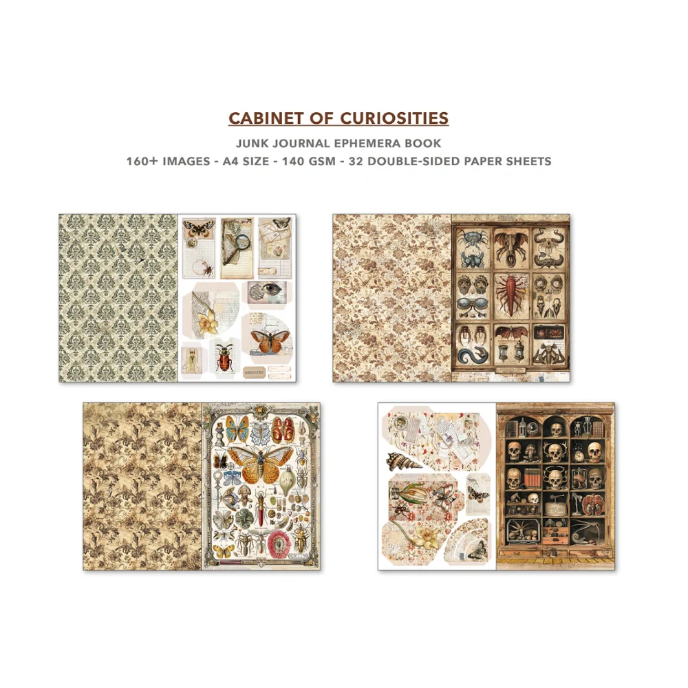 Ciao Bella – Cabinet of Curiosities Junk Journal Ephemera Book