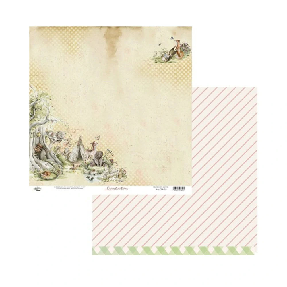 Alchemy of Art Scrapbook papier Our Adventures 8x8