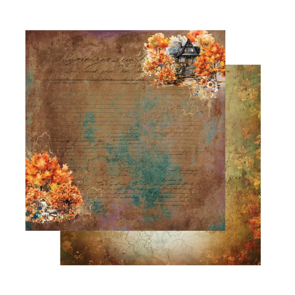 Alchemy of Art Scrapbook papier In Autumn Colors 8x8