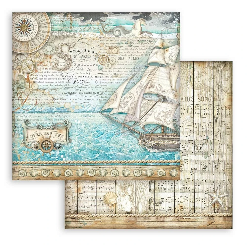 Stamperia Scrapbook papier – Songs of The Sea 12x12