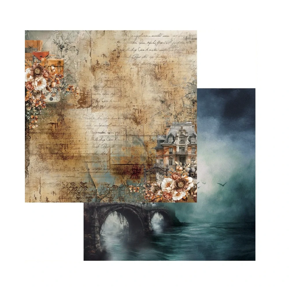 Alchemy of Art Scrapbook papier Behind Closed Doors 8x8