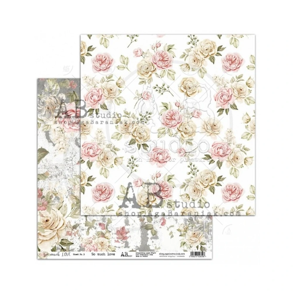 AB studio Scrapbook papier So Much Love 12x12