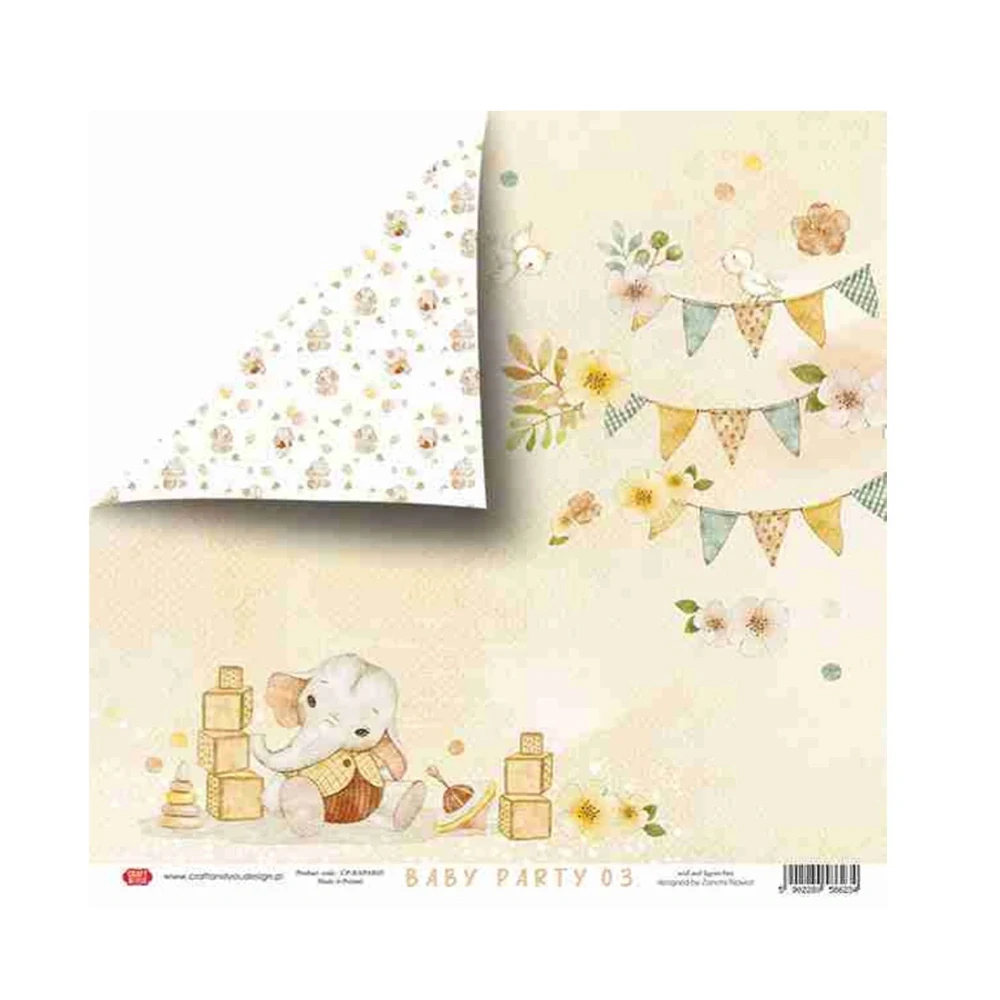 Craft & You Design Scrapbook papier Baby Party 12x12