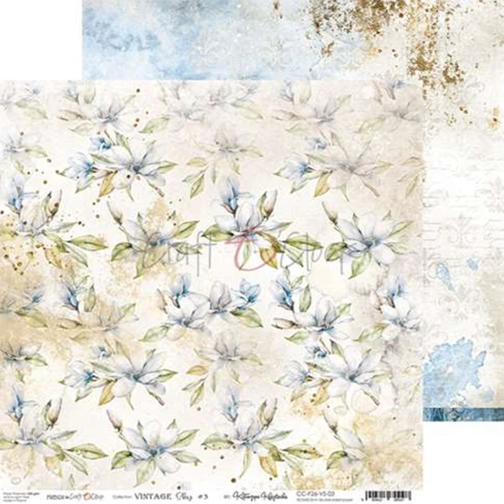  Scrapbook papier - Vintage Sky 12x12 - Craft O’Clock