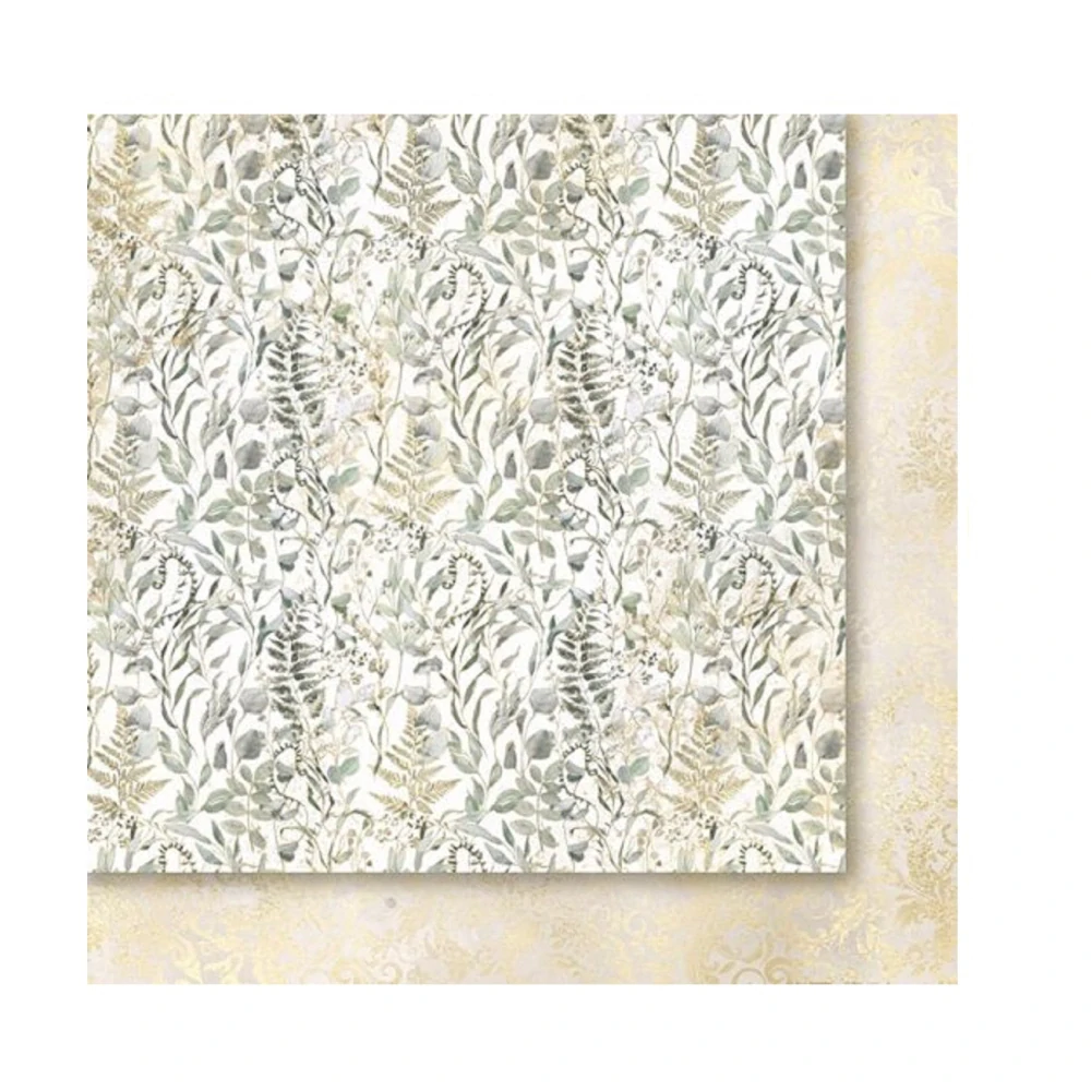 Paper Heaven Scrapbook papier Woman in gold  12x12