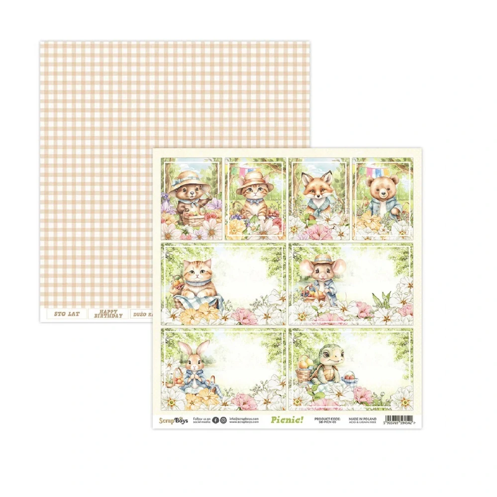 Scrapboys Scrapbook papier Picnic! 12x12