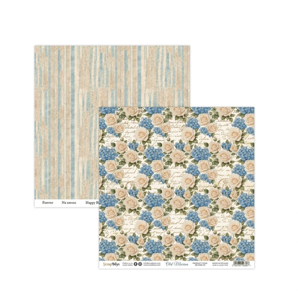 Scrapboys Scrapbook papier Old Marina 12x12