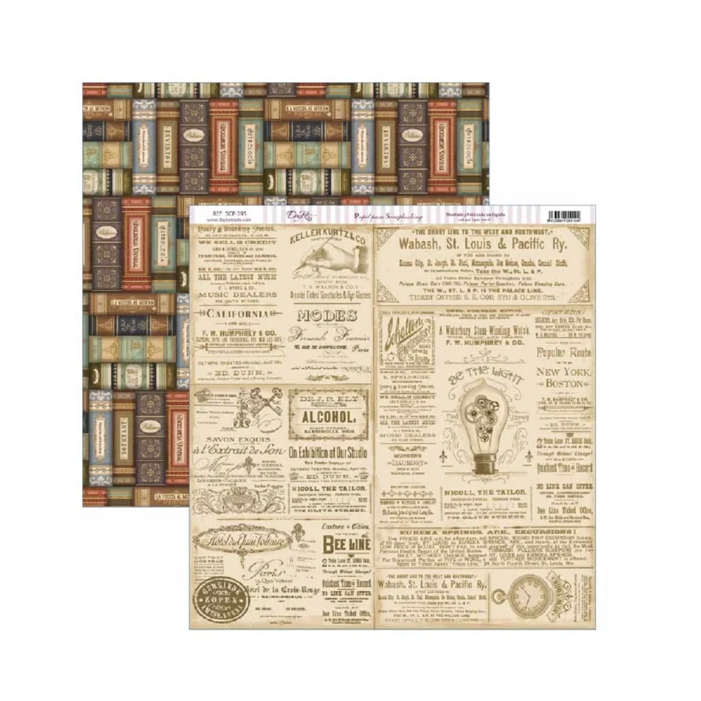 Dayka Scrapbook papier Antique Style12x12