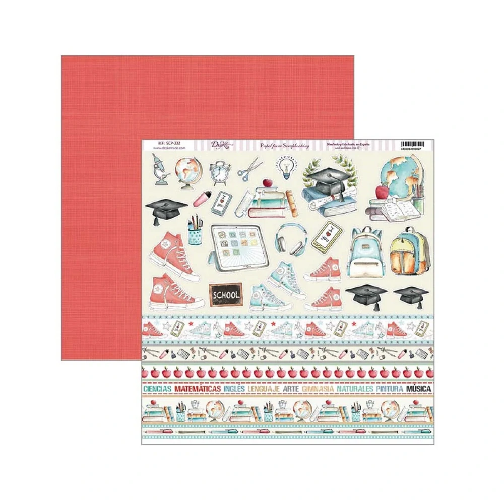 Dayka Scrapbook papier School 12x12