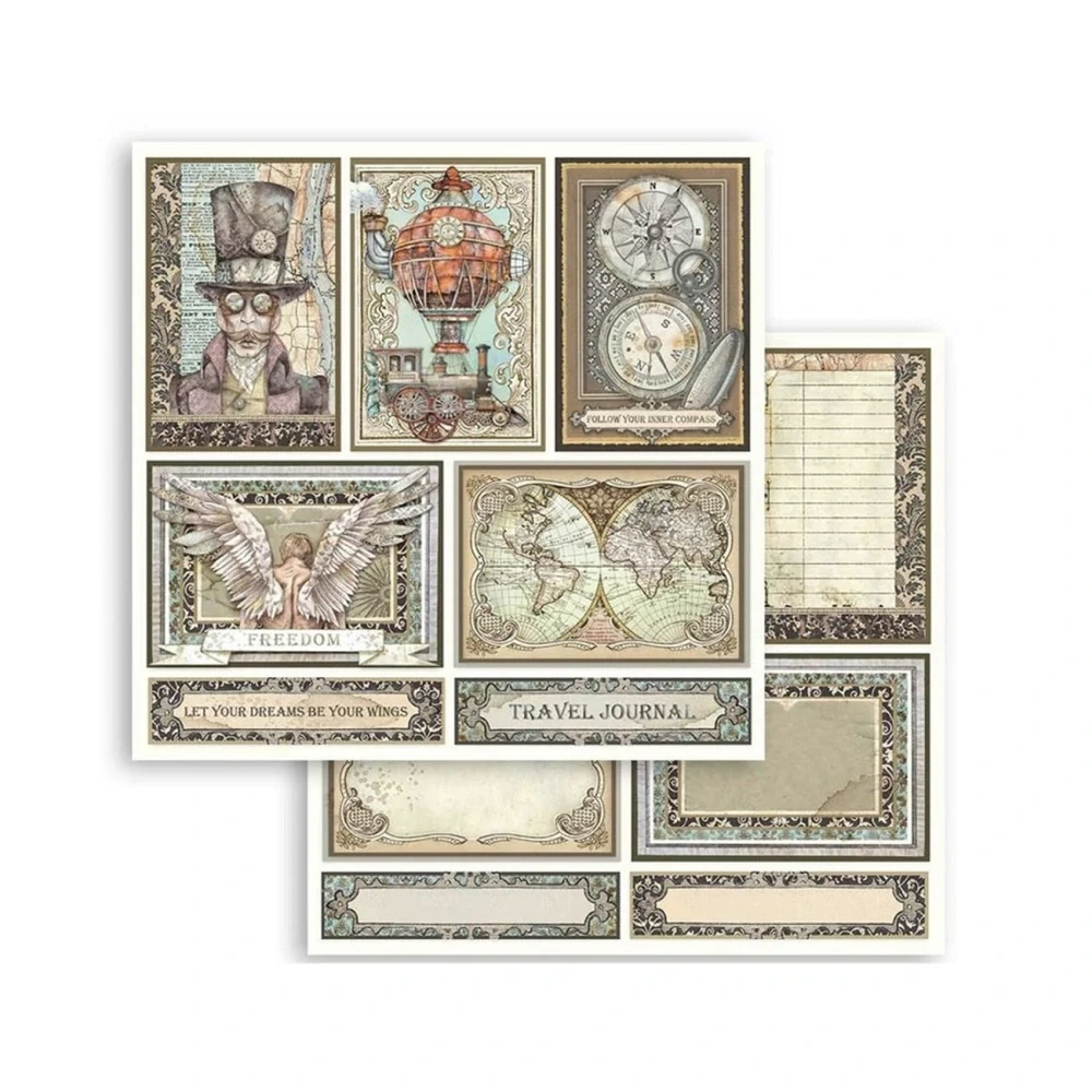 Stamperia Scrapbook papier – Sir Vagabond 8x8