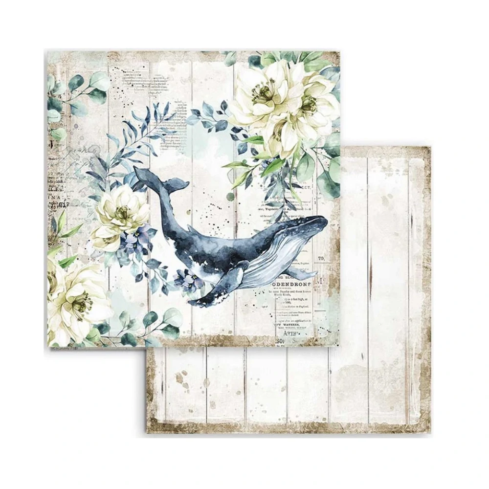 Stamperia Scrapbook papier – Sea Dream 8x8