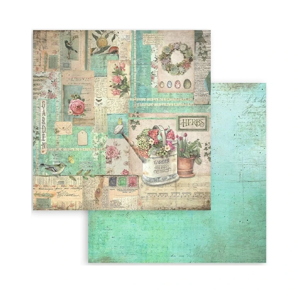Stamperia Scrapbook papier –Garden 8x8