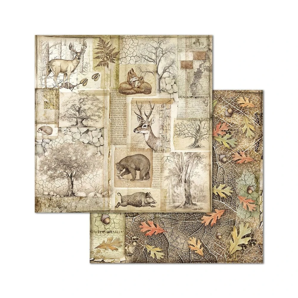 Stamperia Scrapbook papier – Forest 8x8