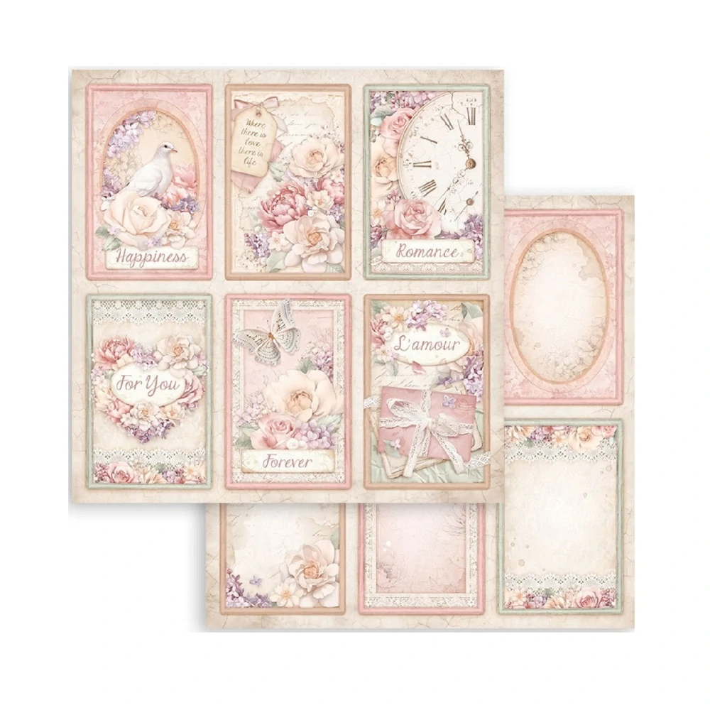 Stamperia Scrapbook papier – Romance Forever 8x8
