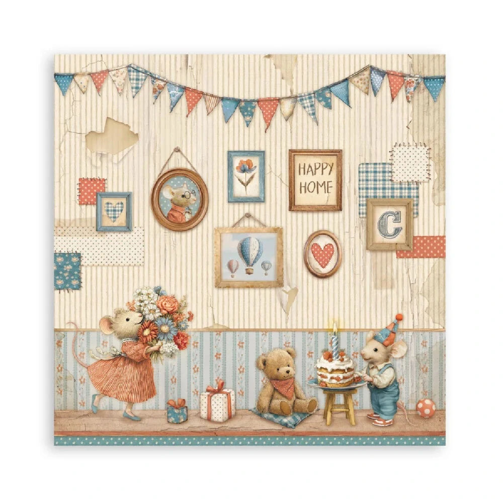 Stamperia Scrapbook papier – Family 12x12 Maxi