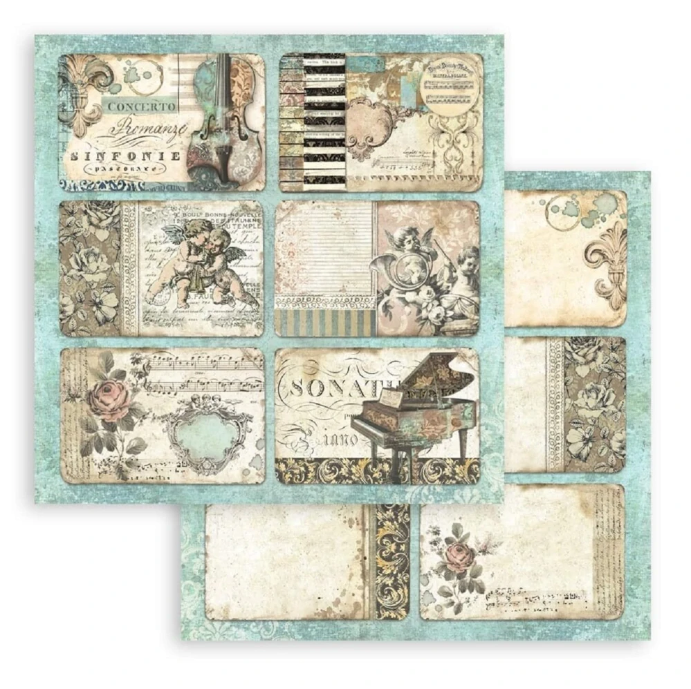 Stamperia Scrapbook papier – Music 12x12