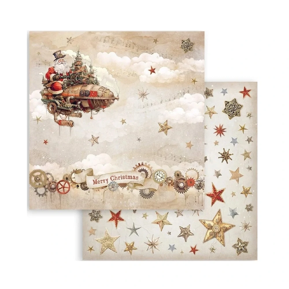 Stamperia Scrapbook papier – Grear up for Christmas 8x8