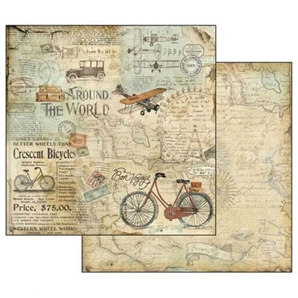 Stamperia Scrapbook papier – Around the World 12x12