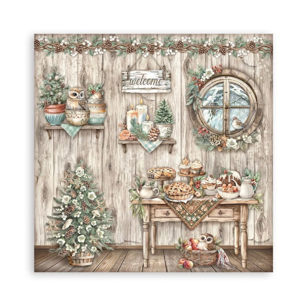 Stamperia Scrapbook papier – The Owl's House Maxi 12x12