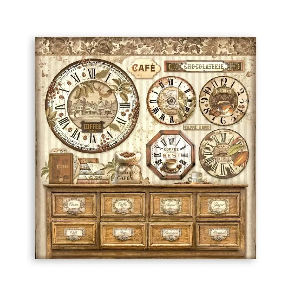 Stamperia Scrapbook papier – Coffee and Chocolate Maxi 12x12