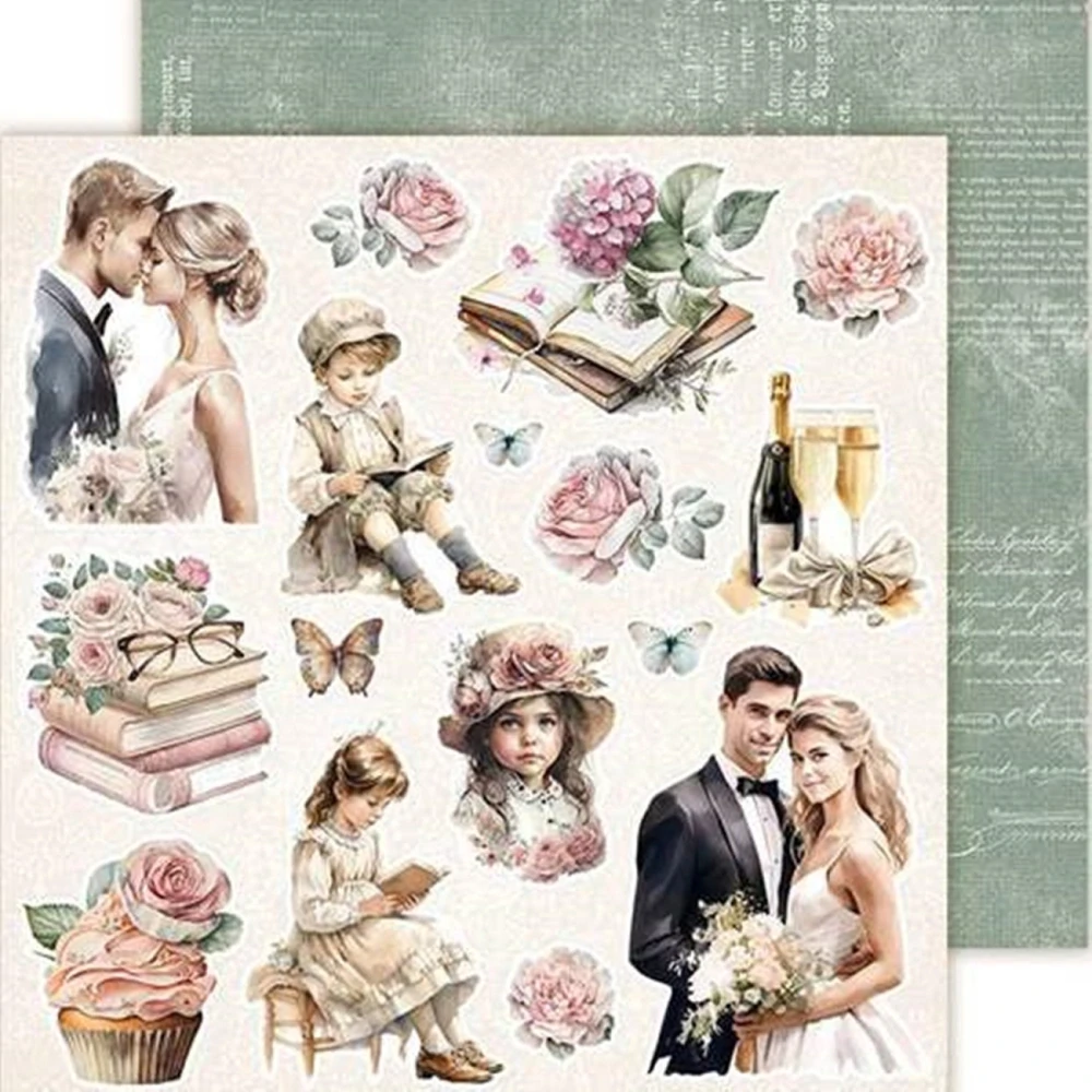 Lemoncraft Scrapbook papier doplnkový Secret Garden 8x8