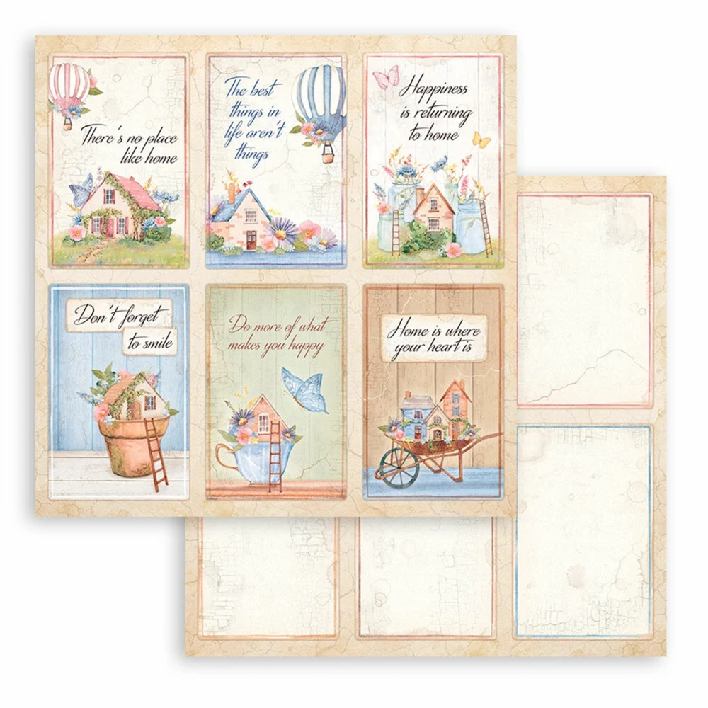 Stamperia Scrapbook papier – Welcome Home 12x12