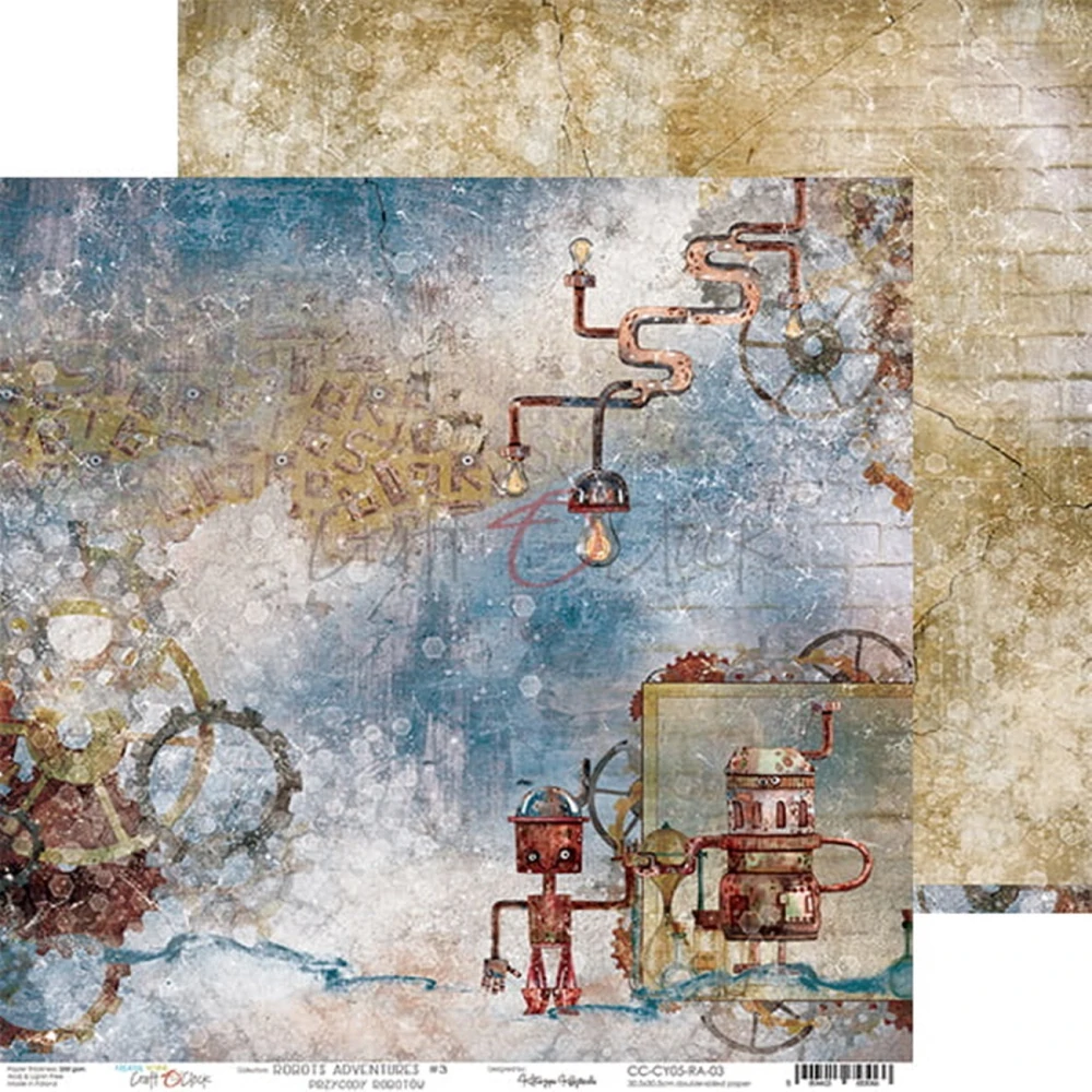 Craft O´ Clock Scrapbook papier - Robots Adventures 12x12