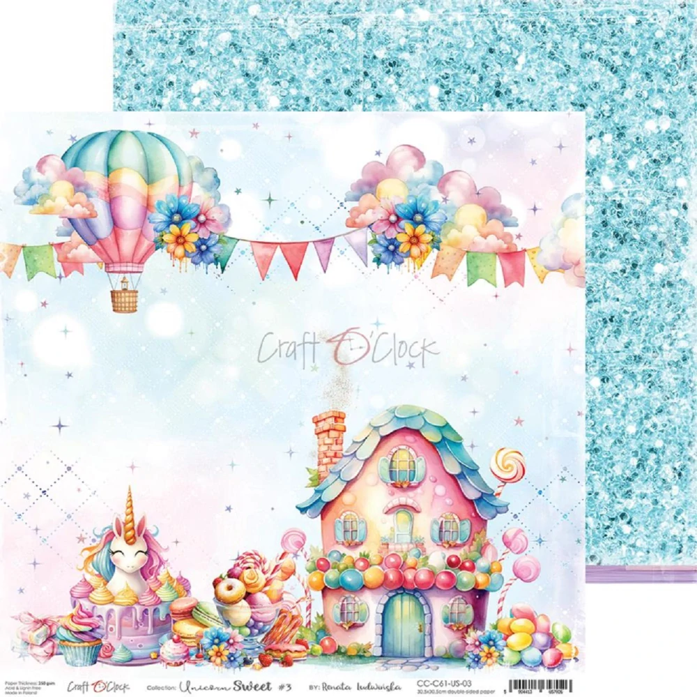 Craft O´ Clock Scrapbook papier - Unicorn Sweet 12x12