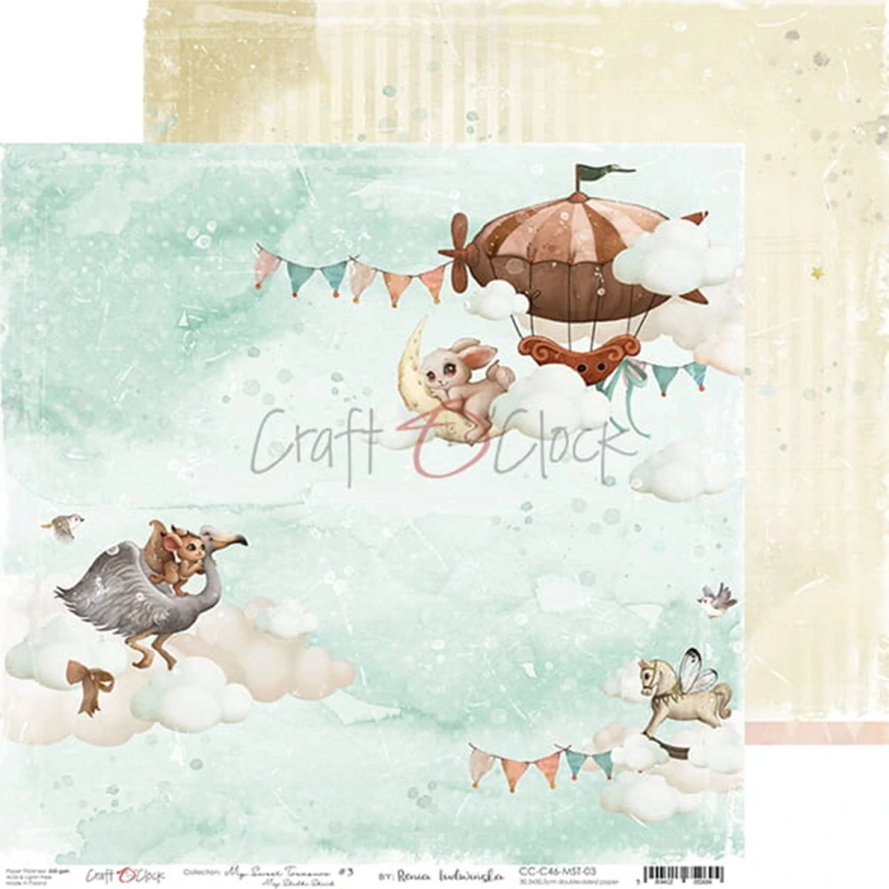 Craft O´ Clock Scrapbook papier - My Sweet Treasure 8x8
