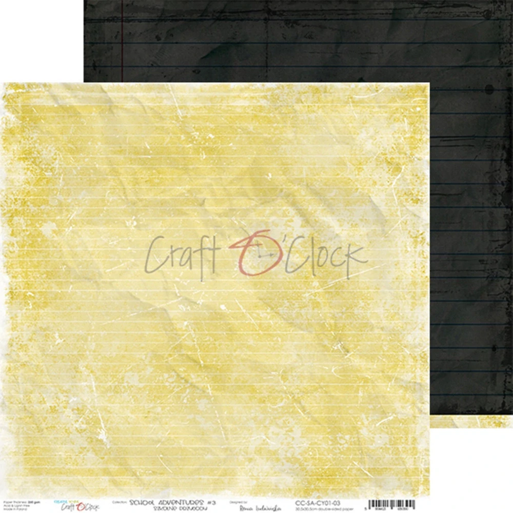 Craft O´ Clock Scrapbook papier - School Adventures 12x12