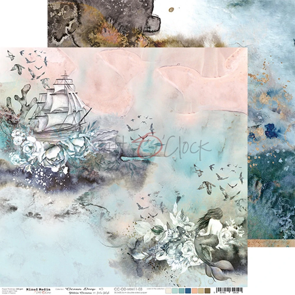 Craft O´ Clock Scrapbook papier - Ocean Deep 12x12