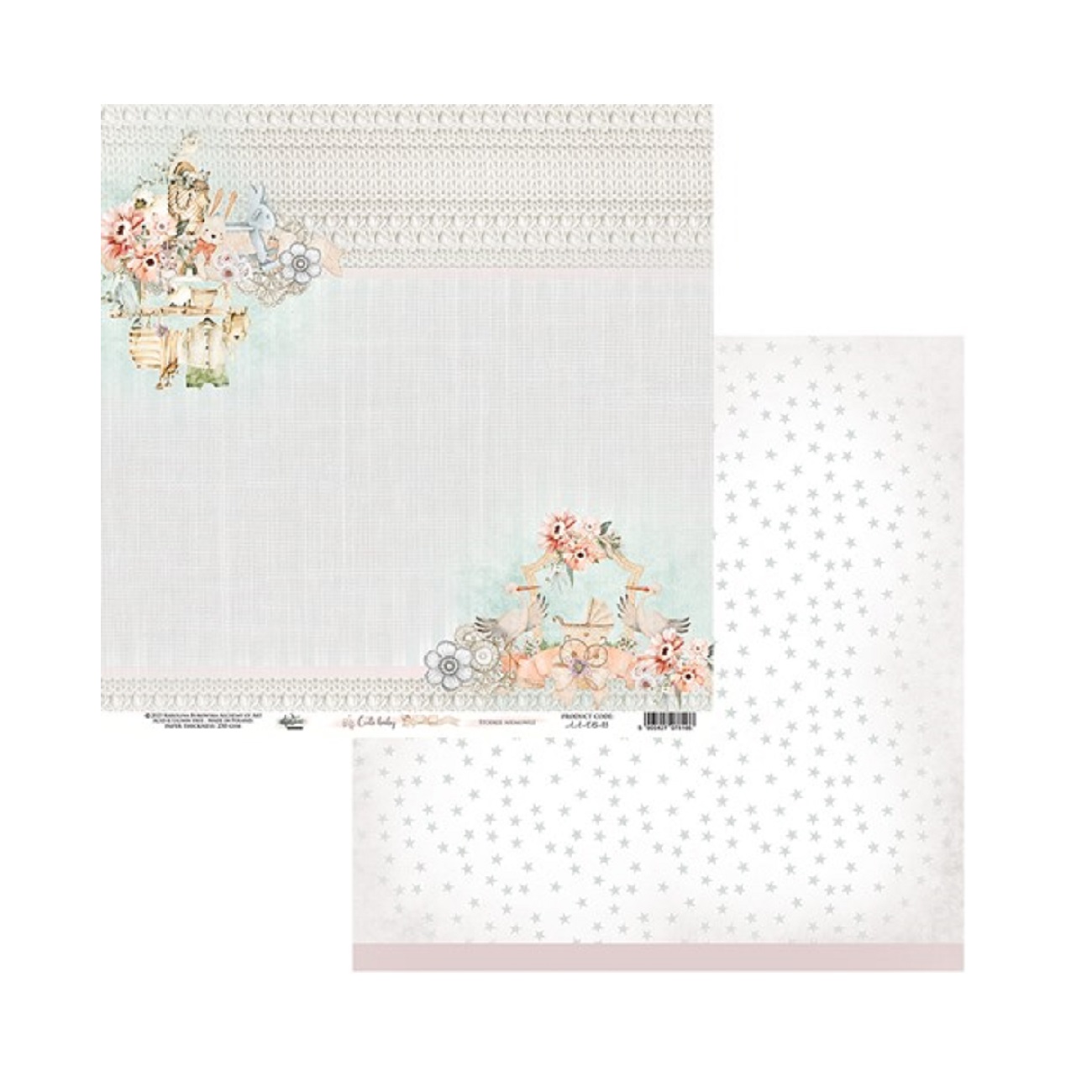 Alchemy of Art Scrapbook papier Cute Baby 12x12