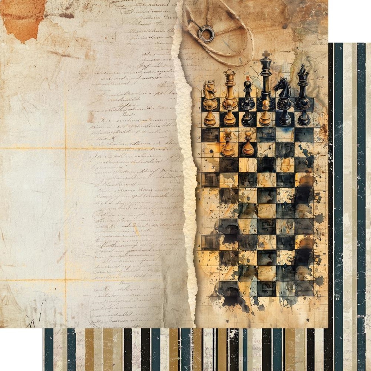 Alchemy of Art Scrapbook papier Adventure Men 12x12