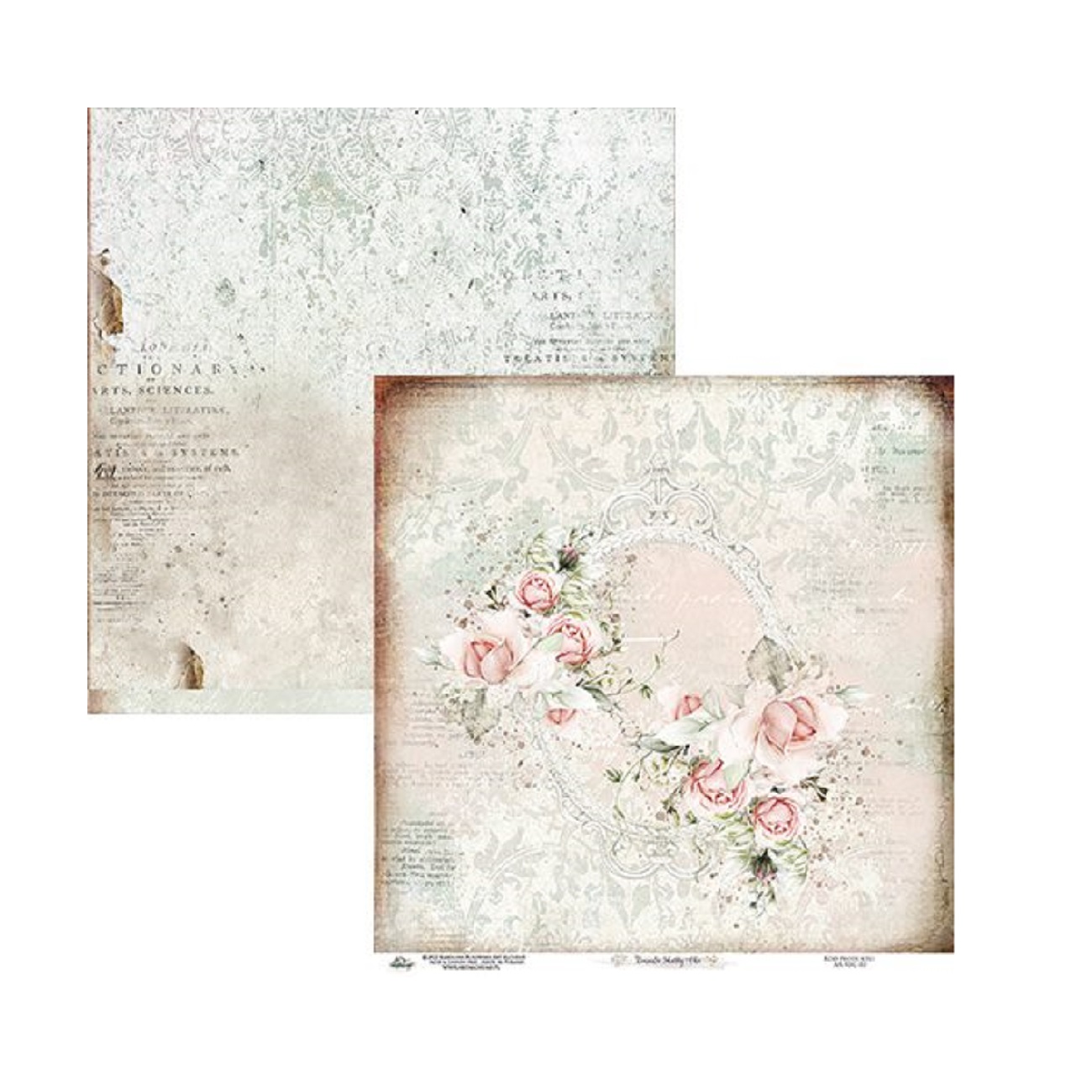 Alchemy of Art Scrapbook papier Romantic Shabby Chic 12x12