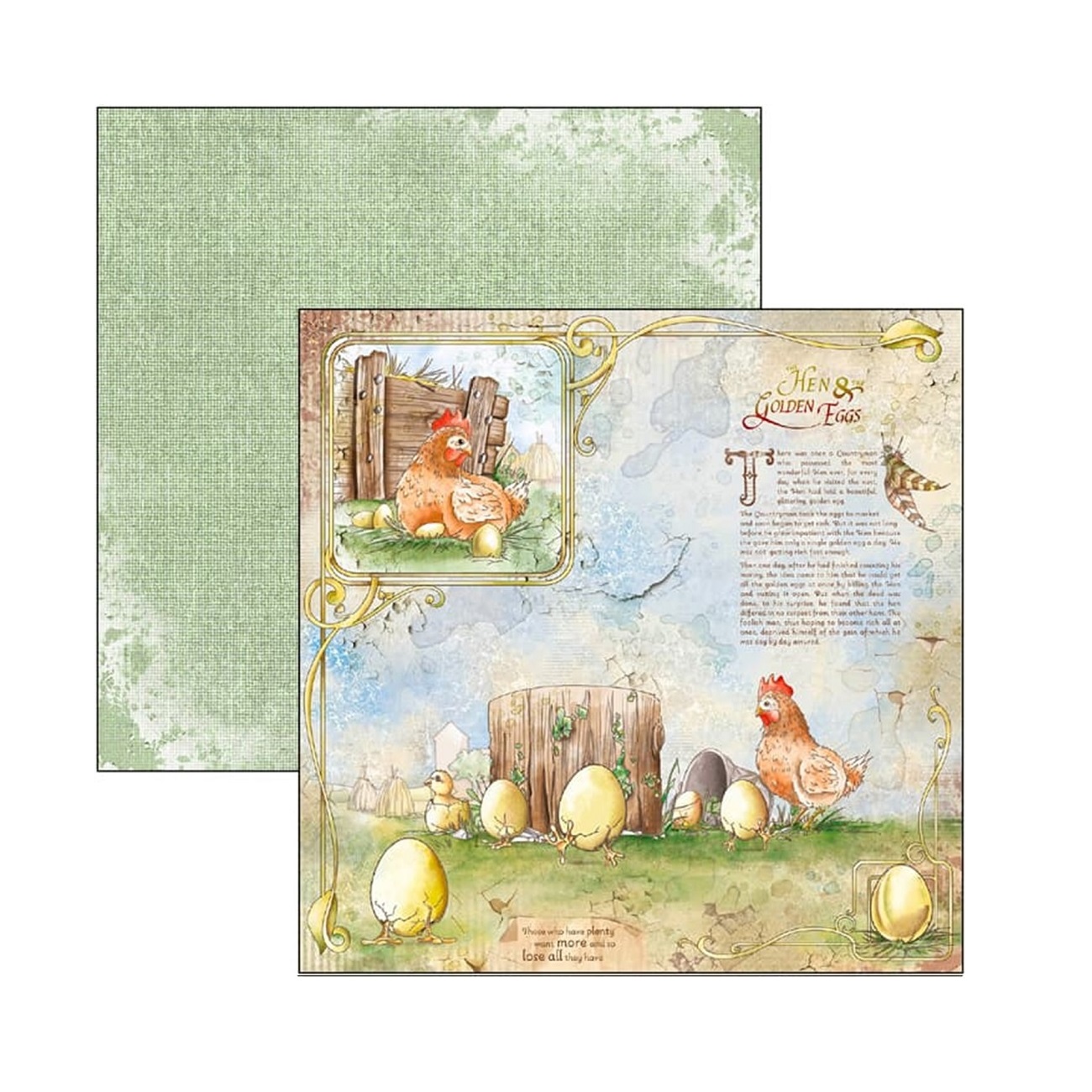 Ciao Bella Scrapbook papier Aesop’s Fables 12x12