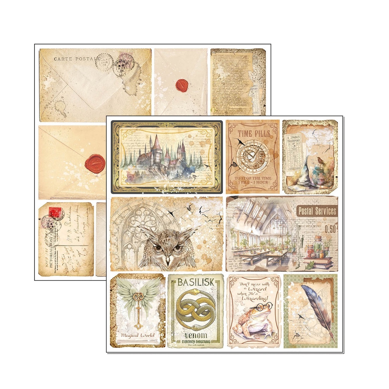 Ciao Bella Scrapbook papier Wizard Academy 8x8