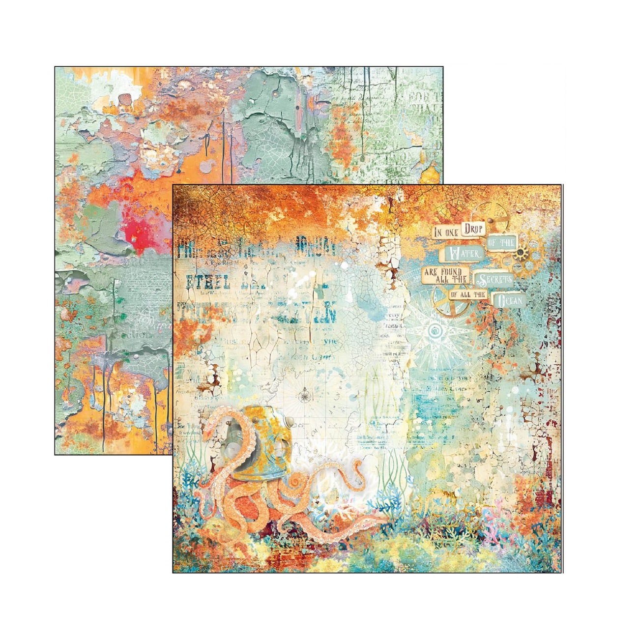 Ciao Bella Scrapbook papier Coral Reef 12x12