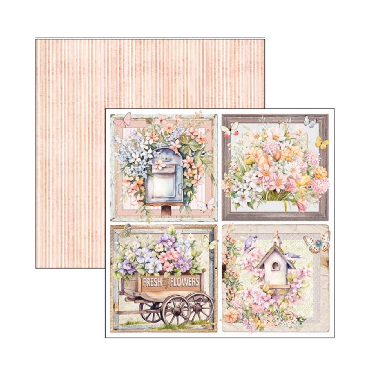 Ciao Bella Scrapbook papier Flower Shop 12x12