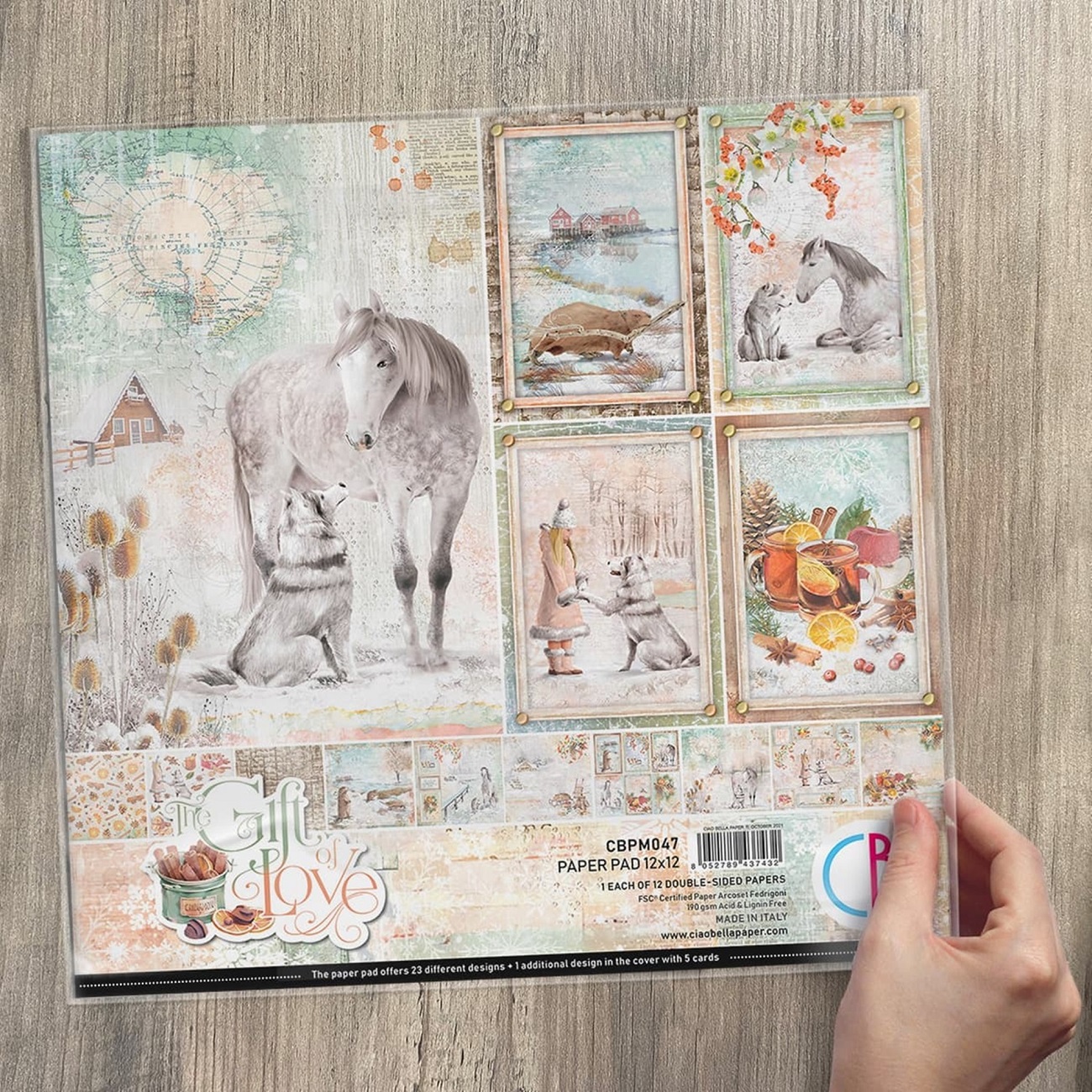 Ciao Bella Scrapbook papier The Gift of Love 12x12