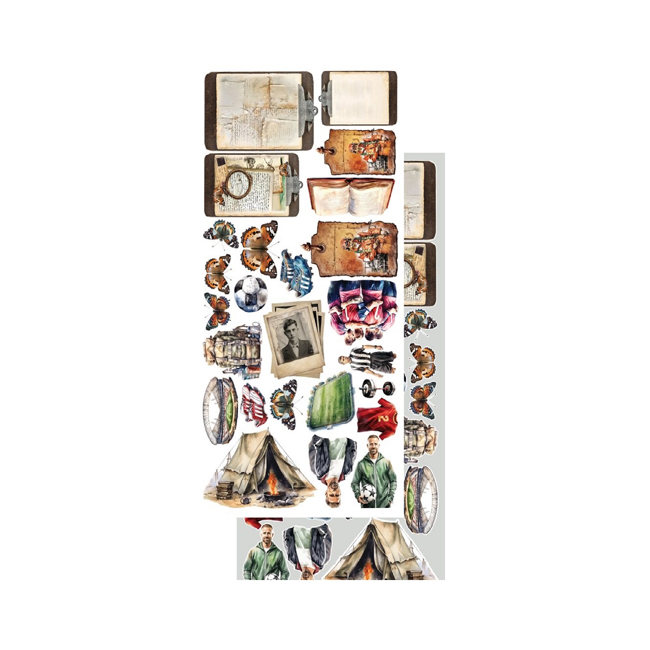 Alchemy of Art Scrapbook papier Adventure Men 6x12