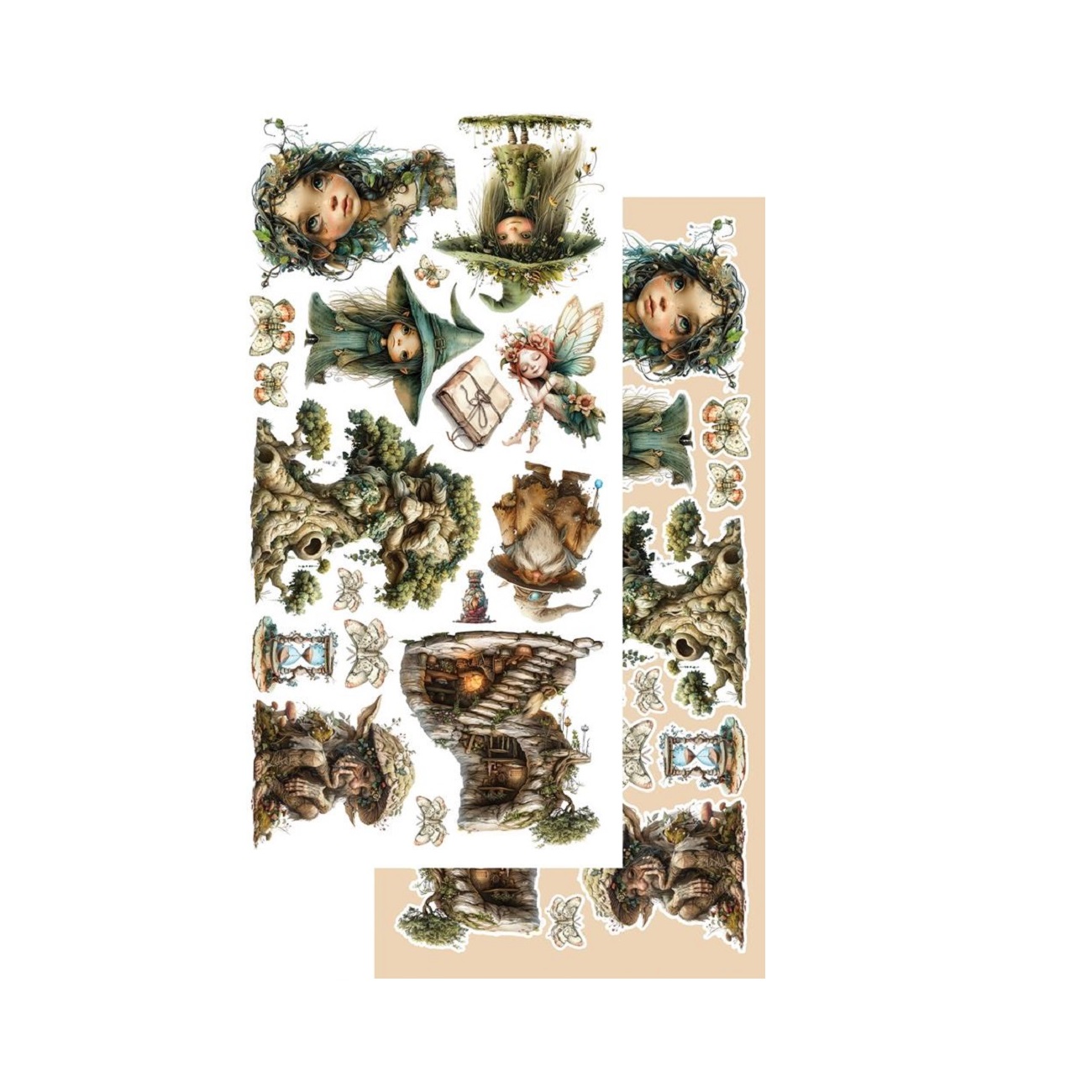 Alchemy of Art Scrapbook papier Tales of Moss and Fern 6x12