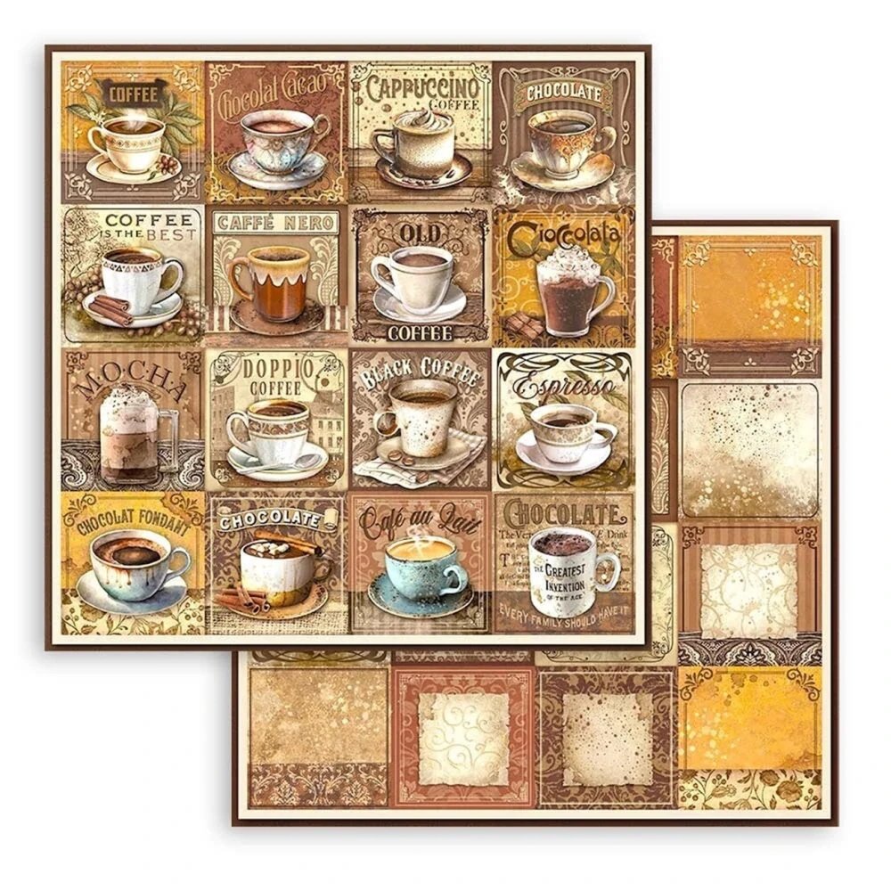Stamperia Scrapbook papier – Coffee and Chocolate 12x12